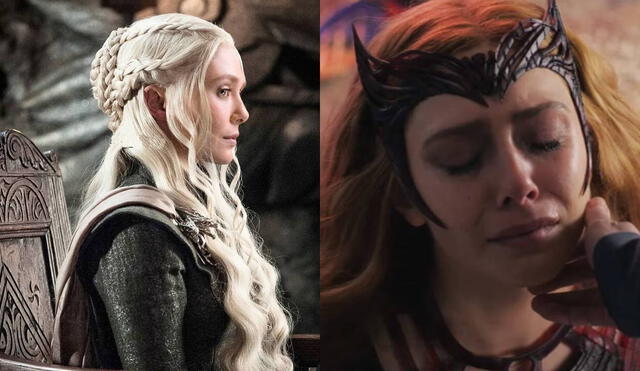 Elizabeth Olsen intentó ser Daenerys Targaryen en una audición para "Game of thrones", pero no estuvo ni cerca de obtener el papel. Foto: composición/g_reenzo/Instagram/Marvel