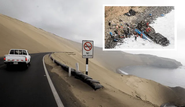 Existen carreteras peruanas, cada una de ellas conocidas como 'la curva del diablo', que han sido lugar de lamentables accidentes de tránsito. Foto: composición La República/Andina