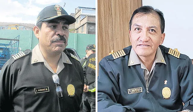 Dimitieron. Coronel Asmat Bucalo y el general Ricardo Trujillo Cornejo. Foto: composición/ difusión