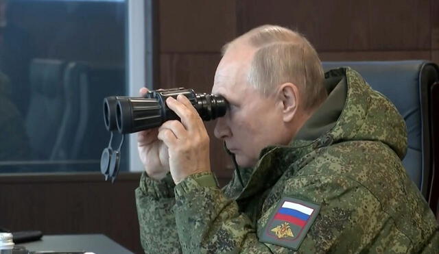 Vladimir Putin presenció grandes maniobras militares en el extremo oriente de Rusia. Foto y video: AFP