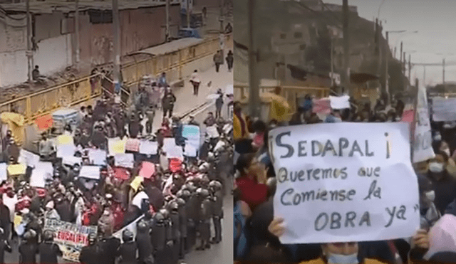 Panamericana Norte: vecinos de Puente Piedra piden ejecución de proyecto por parte de Sedapal. Foto: composición LR/capturas de América TV y ATV