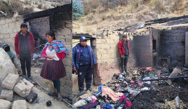 Un vecino de la zona viene alojando a la familia afectada. Foto: Defensa civil de Ccatcca