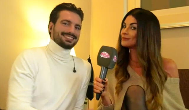 Fiorella Rodríguez presentó a su nuevo novio Ivan Mikol. Foto: captura América TV