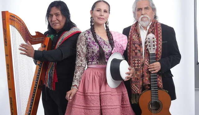 Luciano Quispe, Nancy Manchego y Manuelcha Prado, tres artistas con el sonido de la Tierra. Foto: Trilucero producciones.