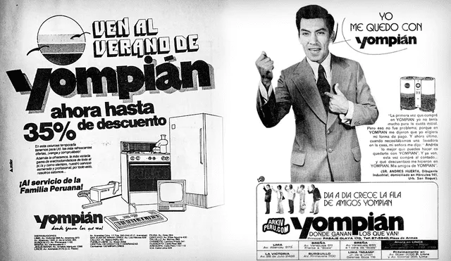 A pesar de tener acogida, Yompián tuvo que cerrar todas sus tiendas a nivel nacional. Foto: composición LR/ArkivPerú/Perú 30