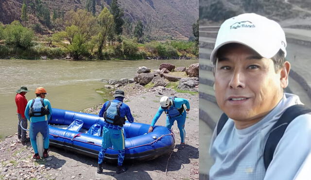 Las acciones de búsqueda se desplegaron hasta el río Vilcanota. Foto: PNP