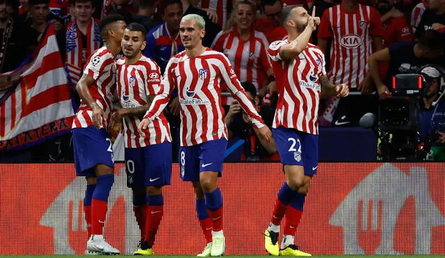 Atlético Madrid logró una victoria agónica por el Grupo B de la Champions League. Foto: EFE