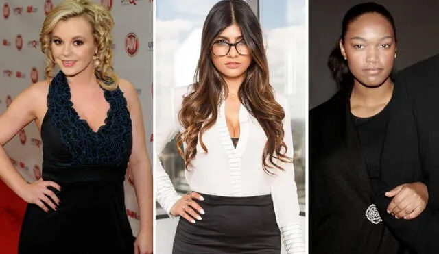 Mia Khalifa, Jessie Rogers y Jenna Presley son algunas actrices que no la pasaron bien cuando integraban la industria pornográfica. Foto: composición LR/AFP/Mia Khalifa/Instagram/AFP