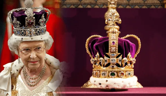 La corona de San Eduardo era la pieza más importante y sagrada que poseía la Reina Isabel II. Foto: composición LR/ Instagram Familia Real británica