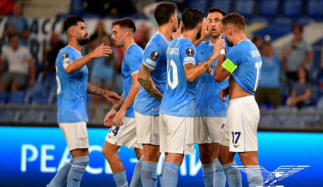 Lazio golea a Feyernoord en Italia por la primera fecha de la Europa League. Foto: @Lazio