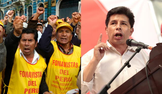 Los fonavistas vienen denunciando la falta de compromiso del Ejecutivo para coordinar cómo pagarán la deuda que tienen con ellos. Foto: composición LR/ El Peruano / Bloomberg Línea