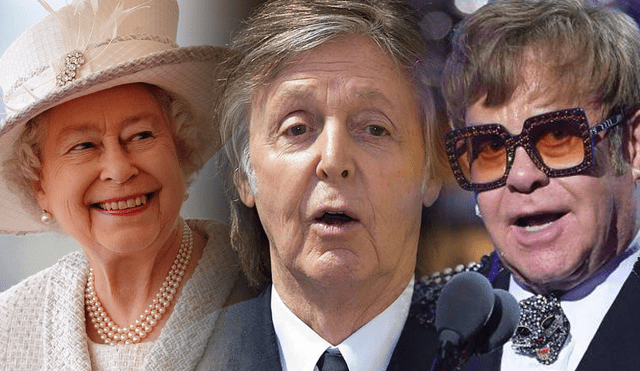 Paul McCartney, Elton John y demás artistas que recibieron el título de Sir por parte de la Reina Isabel II. Foto: composición LR/ Fabrizio Oviedo / AFP