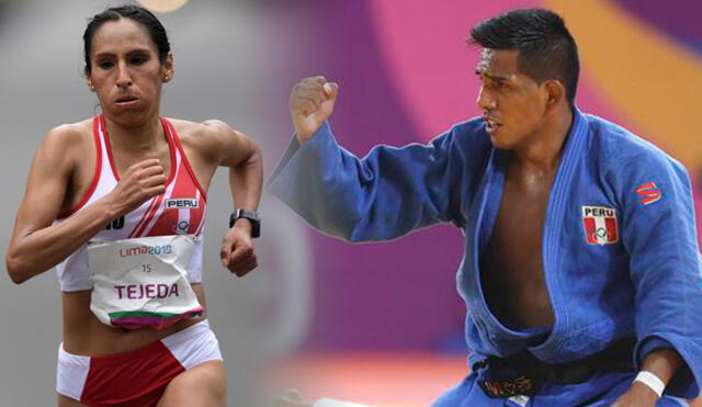 Gladys Tejeda y Juan Miguel Postigos fueron lso representantes peruanos que obtuvieron medalla de oro en los Juegos Bolivarianos 2022. Foto: composición GLR/ Lima 2019