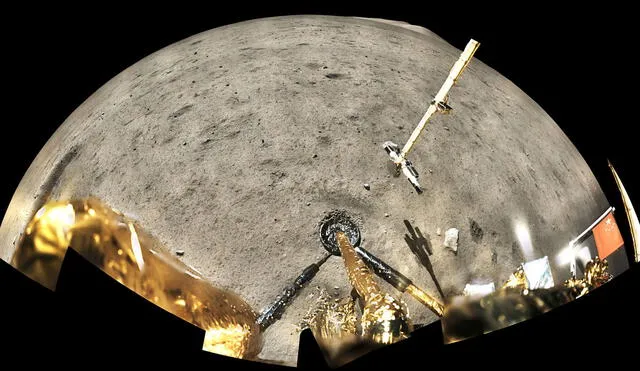 El nuevo mineral se identificó a partir de las muestras lunares traídas por la misión china Chang'e 5. Foto: CNSA