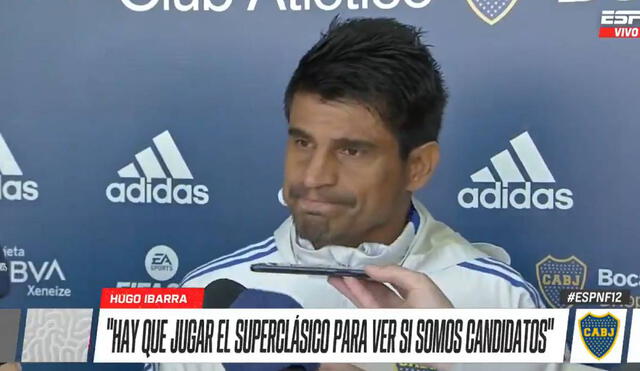 Hugo Ibarra dio sus impresiones de cara al superclásico que se jugará en La Bombonera. Foto: captura de SPN