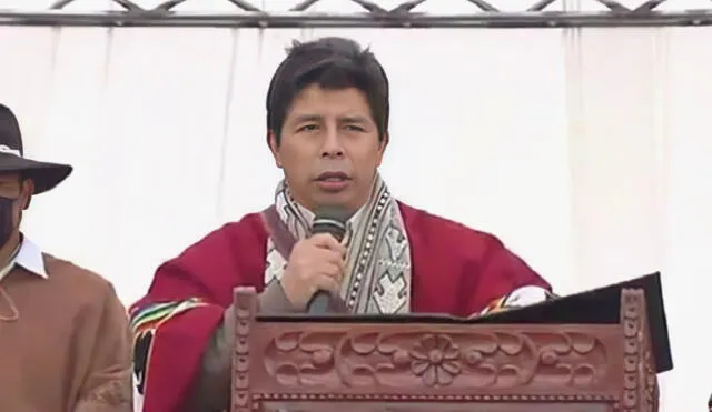 El presidente participó de la colocación de la primera piedra en un proyecto de regadío. Foto: TV Perú