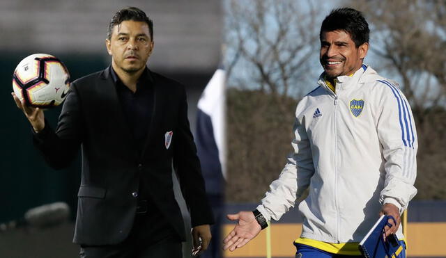 Marcelo Gallardo y Hugo Ibarra se enfrentarán por el superclásico argentino. Foto: composición LR/EFE/Boca Juniors