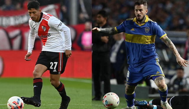 River Plate y Boca Juniors juegan por segunda vez en este 2022. Foto: composición/EFE