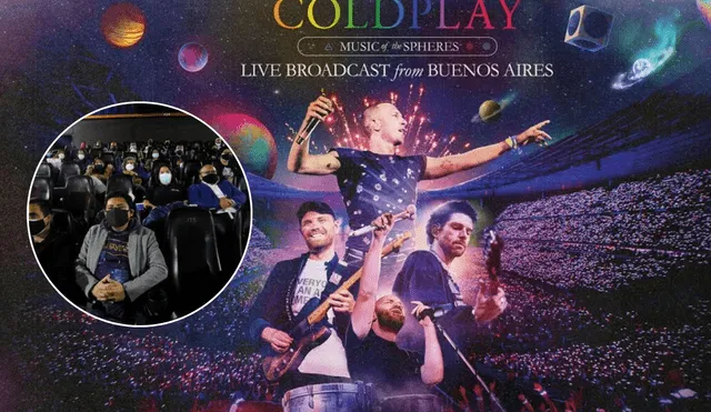Concierto de Coldplay estaría en los cines peruanos. Foto: composición LR/La República/YouTube/Coldplay