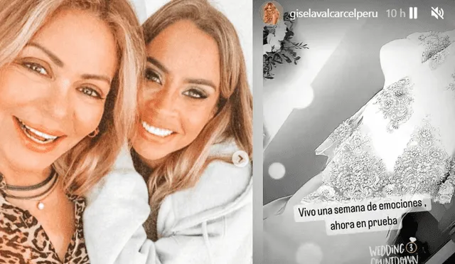 Gisela Valcárcel se muestra emocionada por la boda de su hija Ethel Pozo. Foto: Ethel Pozo/Instagram