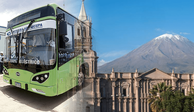 MPA: un bus eléctrico de Arequipa operará en la tercera semana de setiembre. Foto: composición Fabrizio Oviedo/LR/TVPerú