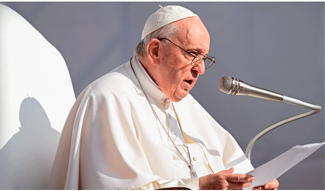 “Los riesgos para las personas y el planeta son cada vez mayores", expresó el papa Francisco. Foto: AFP