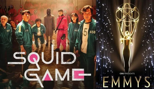 Serie coreana de Netflix "Squid game" , o "El juego del calamar", disputa casi todas las categorías de los Emmy 2022. Foto: composición LR/Netflix/Emmy