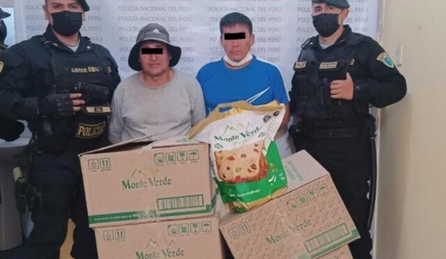 Se recuperó la mercadería sustraída por los hampones. Foto: PNP