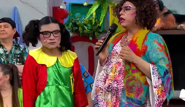 Alex Brandon es el nombre real de la 'Chilindrina Huasca de Huacho'. Foto: captura América TV