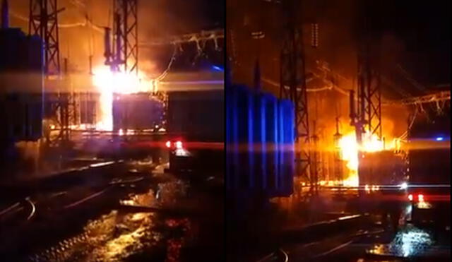 Rusia bombardea una central térmica en Járkov, Ucrania. Foto: @MundoEConflicto/Twitter