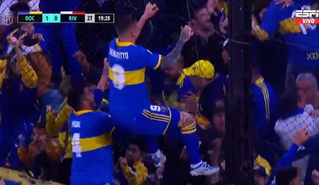 Dario Benedetto marcó su tercer gol en el presente campeonato. Foto: captura ESPN