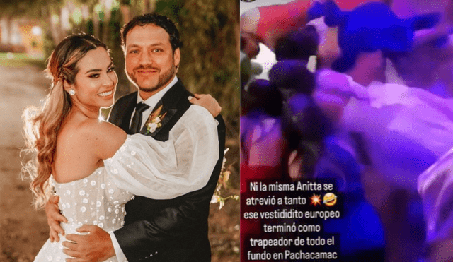 Ethel Pozo bailó como Anitta en la boda con Julián Alexander. Foto: composición LR/ @ethelpozo/Instagram/ @instarándula/Instagram