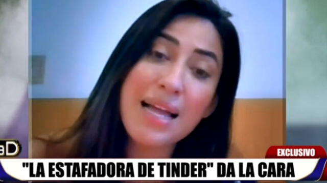 Consuelo Rivero, acusada de ser la estafadora de Tinder, negó los cargos en su contra. Foto: captura video/Día D/ATV
