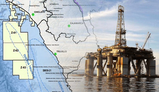 En el 2017, Anadarko Petroleum se adjudicó los lotes offshore (en el zócalo o fuera de costa) Z-61, Z-62 y Z-63 frente a las costas de La Libertad. Foto: composición/La República