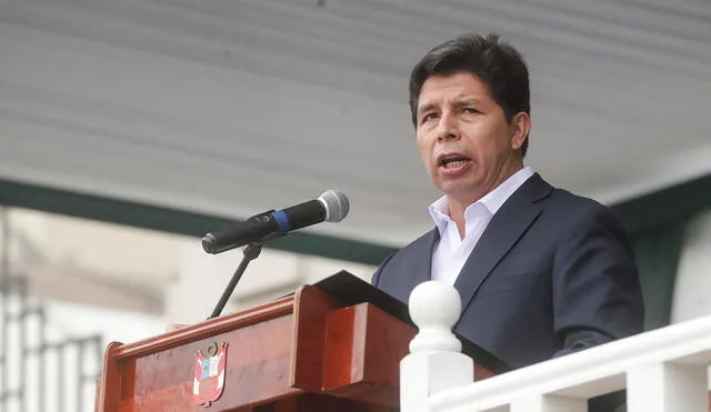 Pedro Castillo se presentó ante la PNP en San Bartolo. Foto: Presidencia