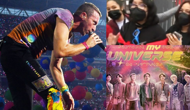 Coldplay presentó "My universe", su colaboración con BTS, como prelanzamiento del álbum "Music of the spheres". Foto: composición LR/Hybe/Parlophone