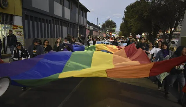 RECLAMO. Colectivos de diversidad sexual reclaman medidas efectivas contra la discriminación en Cusco. Foto: Clarys Cardenas