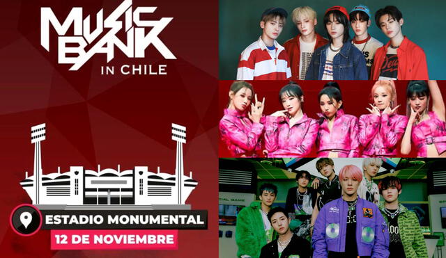 La nueva edición del Music Bank será celebrada en el Estadio Monumental en Chile el sábado 12 de noviembre del 2022. Foto: composición LR/KBS/Naver