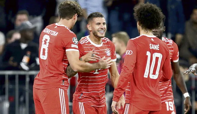 Estreno. Lucas Hernández anotó su primer gol ante el Barcelona y el segundo en toda su trayectoria por la UEFA Champions League. Foto: difusión