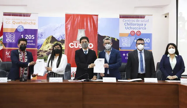 Gobierno Regional del Cusco y Hudbay firman convenio para obras en Chumbivilcas. Foto: Gobierno Regional del Cusco