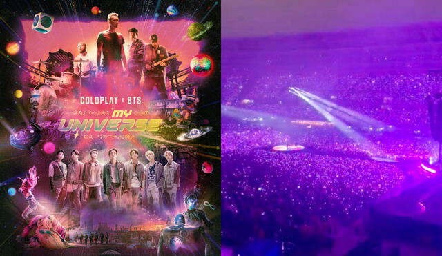 "My universe" fue publicada el 24 de septiembre por Coldplay juntoa BTS. La canción fue prelanzamiento del álbum de la banda británica, "Music of the spheres". Foto: composición LR/Parlophone/Twitter
