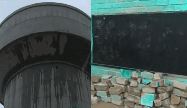 Chorillos: tanque de agua presenta filtraciones desde agosto. Foto: composición LR/captura de ATV