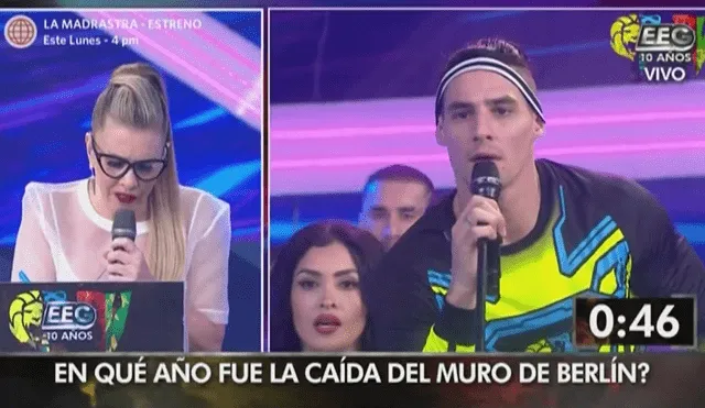 Facundo Gonzáles no tuvo una buena respuesta a la pregunta de Johanna San Miguel. Foto: América TV