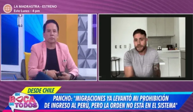 Ricardo Rondón incomodó a Pancho Rodríguez con su pregunta. Foto: captura de América TV