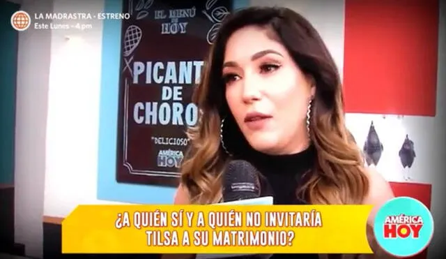 Tilsa Lozano aclaró algunos rumores sobre su matrimonio. Foto: captura de América TV