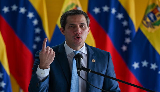 La posición asumida por Guaidó no es del agrado de varios integrantes de la denominada plataforma unitaria. Foto: AFP