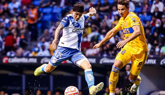 La Franja aprovechó dos goles en el primer tiempo para imponerse a Tigres. Foto: Puebla