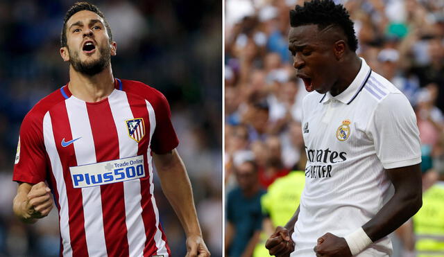 La presencia de Koke y Vinícius Jr. será de especial interés para los hinchas en este derbi Atlético de Madrid vs. Real Madrid. Foto: composición/EFE