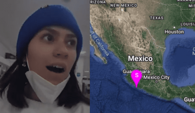 Gianella Marquina sorprendida por fuerte temblor en México. Foto: composición LR/@gianemarquina/Instagram/ captura de Twitter