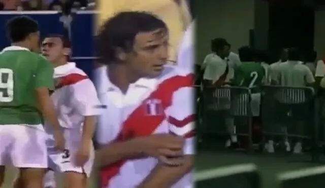 Perú vs. México: el partido no tan amistoso que jugaron en el 2003 acabó con Claudio Pizarro y John Galliquio expulsados. Foto: composición LR/captura TUDN